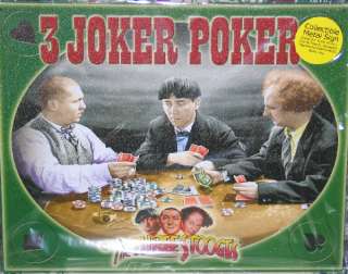The Three Stooges 3 Joker Poker, Poster Tin Sign NEW  