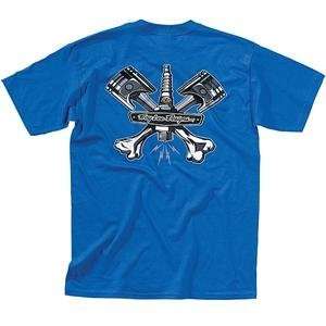  Troy Lee Designs Pistonbone T Shirt   2X Large/Blue 
