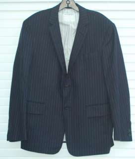   Brothers Black Fleece Navy Flannel Pinstripe Suit Jacket Pants BB2