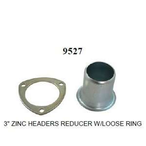Racing Power R9527 3 Zinc Headers Reducer W/Loose Ring (2) Each