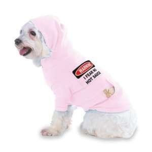 FEAR NO HOT SAUCE Hooded (Hoody) T Shirt with pocket for your Dog 