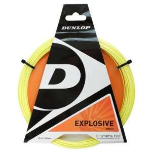  Dunlop Biomimetic Explosive Poly Yellow 17G Tennis String 