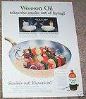 1958 ad Wesson Oil shortening  Fried beef kabobs recipe
