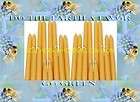 10 100% PURE BEESWAX TAPER CANDLES NO ADDITIVES