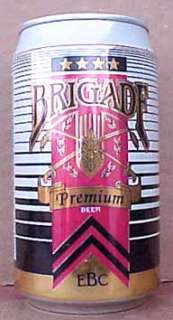 BRIGADE BEER Can Evansville Brewing Co. INDIANA, Swords  