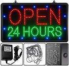 Open Telephone Number Led Lighted Window Sign 22 x13 Animated Motion 