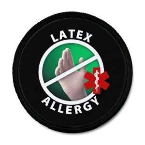  Creative Clam Latex Allergy Black Rim Medical Alert Symbol 