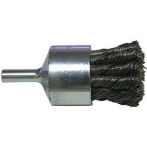 Knotted Wire End Brush for Cast Iron (1 1/8L, Extreme Duty,.020 Wire)