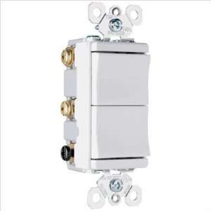   15A120V Decorator Two Three Way Switches in White Electronics