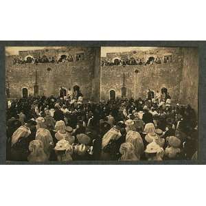  French pilgrims praying,First Station,Turkish Barracks 