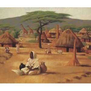  African Village    Print