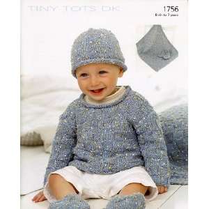  Tiny Tots Sweater Set (#1756) Arts, Crafts & Sewing