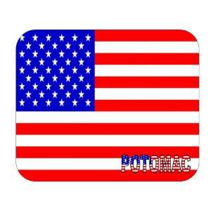  US Flag   Potomac, Maryland (MD) Mouse Pad Everything 