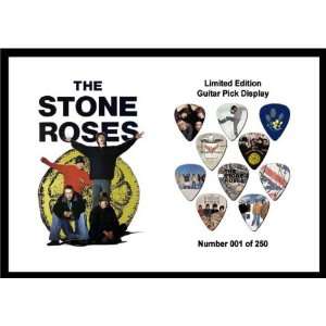  Stone Roses Premium Celluloid Guitar Picks Display Large 