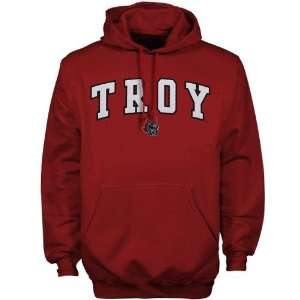  Troy University Trojans Cardinal Player Pro Arch Hoody 