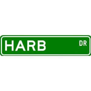  HARB Street Sign ~ Personalized Family Lastname Sign 