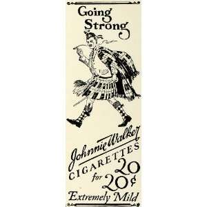   Cigarettes Scotsman Kilt Smoking   Original Print Ad
