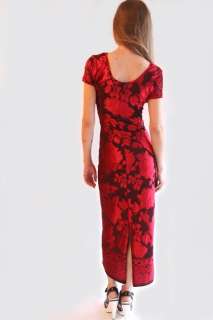   OUT MAXI DRESS M L Full Length Rose Sexy Grunge Floral Gown  
