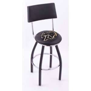    Army Black Knights Metal Bar Stool With Back