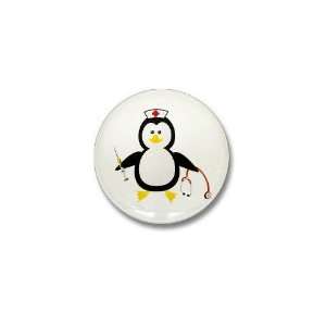  Penguin Nurse Nurse Mini Button by  Patio, Lawn 