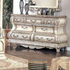   Home CA6627DR Calidonian Dresser in Whitewash Furniture & Decor