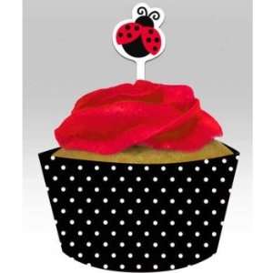  Creative Converting Ladybug Fancy Cupcake Topper Decorations 