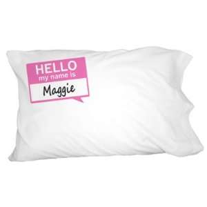  Maggie Hello My Name Is Novelty Bedding Pillowcase Pillow 