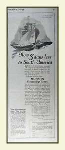 1921 Munson Steamship Lines SS American Legion AD  