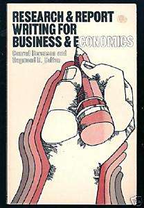   Report Writing For Business & Economics by Conrad Berenson and Raymo