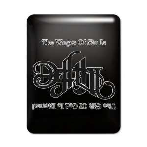  iPad Case Black The Wages Of Sin Is Death 