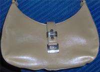 Authentic Guess Light Brown Leather Handbag Purse  