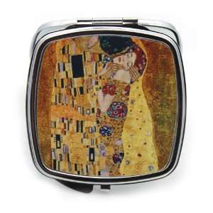 The Kiss by Gustav Klimt Compact Mirror Beauty