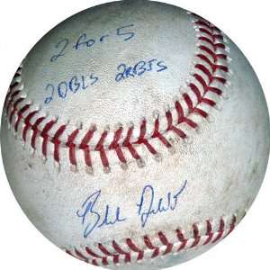 Blake DeWitt Los Angeles Dodgers Autographed Game Used Baseball vs San 