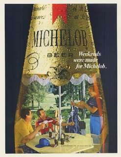 1979 Weekends Were Made for Michelob Beer Golfers Ad  