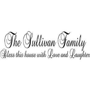  Bless This House Custom Family Wall Decal   Made In USA 