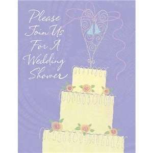  Wedding Cake Invitations 8 Pack