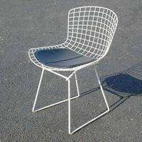Knoll Style Bertoia Side Chair Seat Cushion Black  