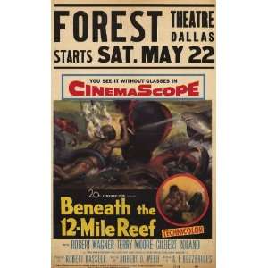  Beneath the 12 Mile Reef   Movie Poster   11 x 17
