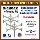 BAL X Chock ( X Tended Fit ) Trailer Tire Wheel Chock up to 17 