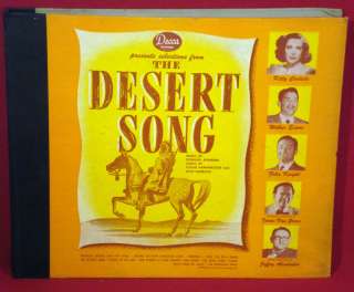 ROMBERG The Desert Song 1945 Decca 10 78 SET No 370  