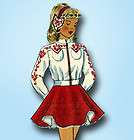 1950s Classic Tot Majorette Uniform Pattern with Hat Size 4 items in 