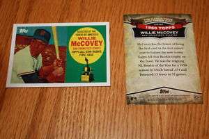 2010 Topps CYMTO CMT 67 Willie McCovey San Fran Giants  