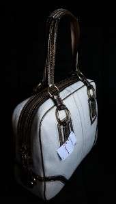 NWT Coach SOHO Large Business Travel Carryon IVORY/GOLD Satchel Tote 