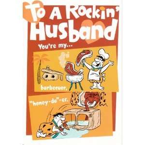  Valentines Day Card Flintstones To a Rockin Husband You 