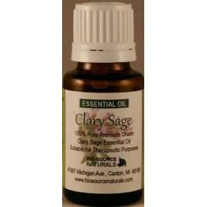 Clary Sage Pure Essential Oil 15 ml for PMS & Aging Skin Aromatherapy