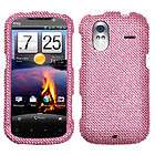   PINK RHINESTONE BLING DIAMOND CRYSTAL COVER CASE FOR HTC AMAZE 4G