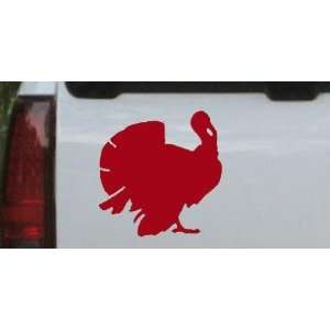  Turkey Animals Car Window Wall Laptop Decal Sticker    Red 