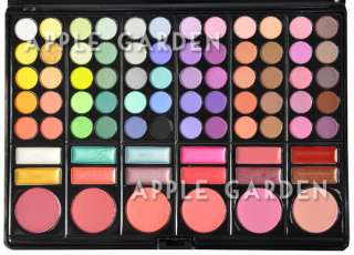 78 Color Eyeshadow Blusher Lip Gloss Combo Make up Palette #4B  