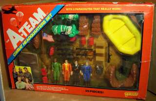 SCARCE 1983 THE A TEAM COMBAT HEADQUARTERS PLAYSET BY GALOOB ***W/BOX 