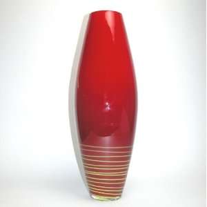  Spiral Art Glass Vase 20 Ht. 